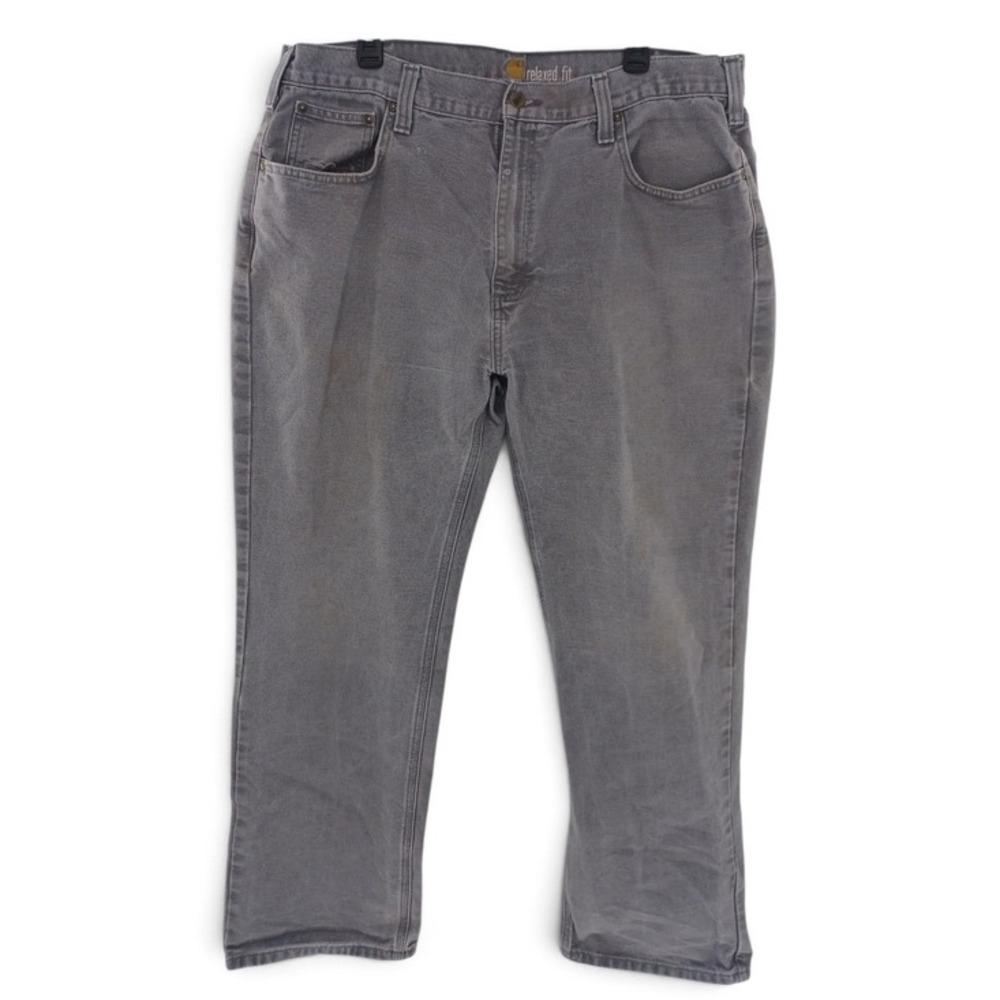 Carhartt Work Pants Mens 40x32 Gray Relaxed Fit Canvas Duck Utility Gorpore